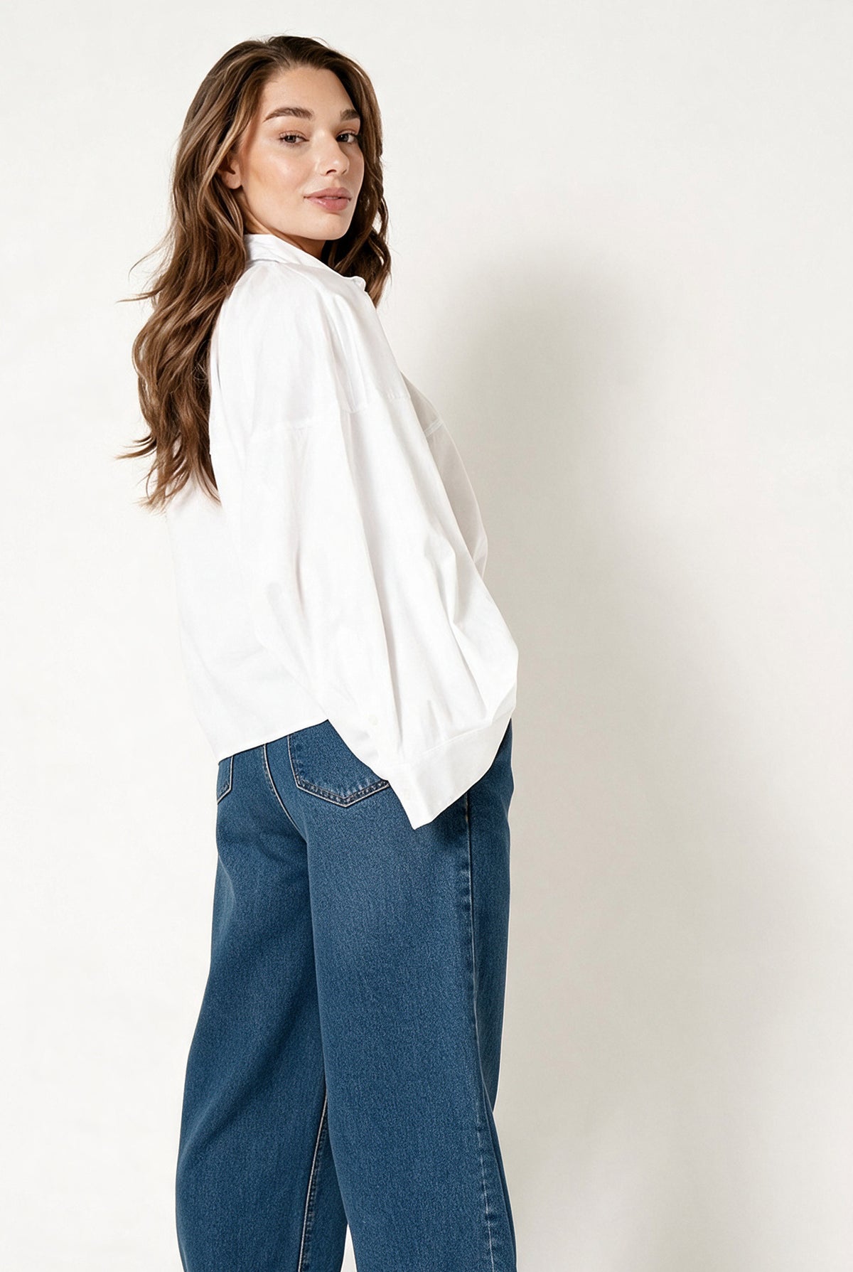 ANNABETH BLOUSE BASIC White