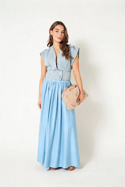 Helles Denimblau