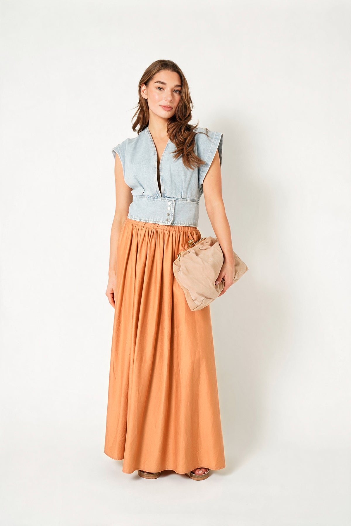 AYLIN SKIRT Terracota