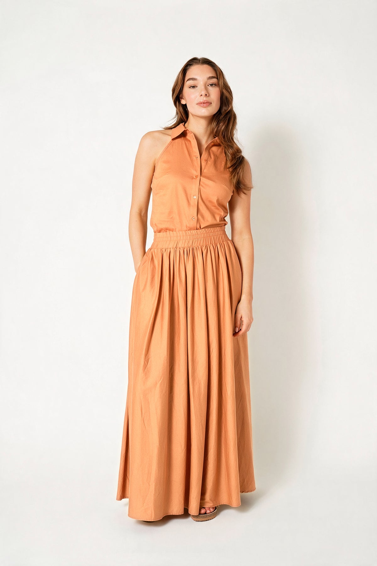 AYLIN SKIRT Terracota