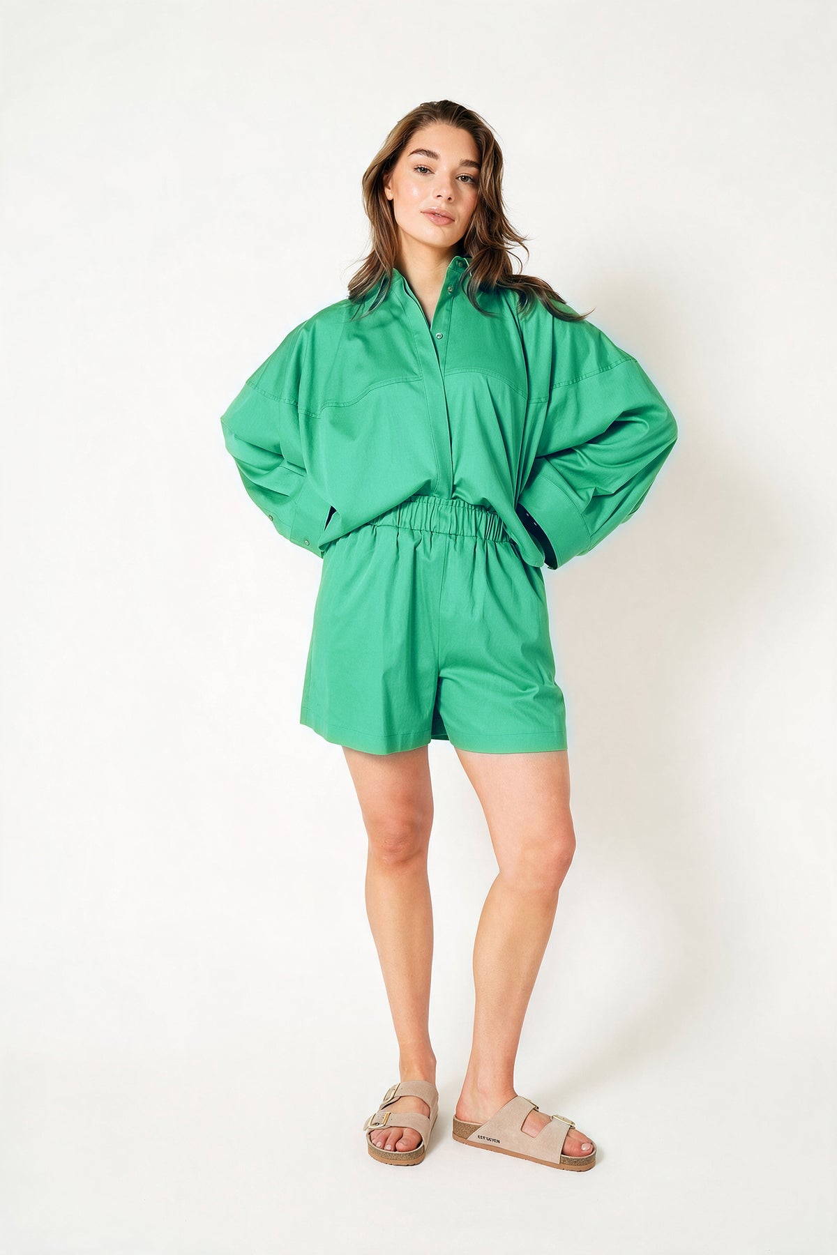 DEFNE SHORTS Bright Green