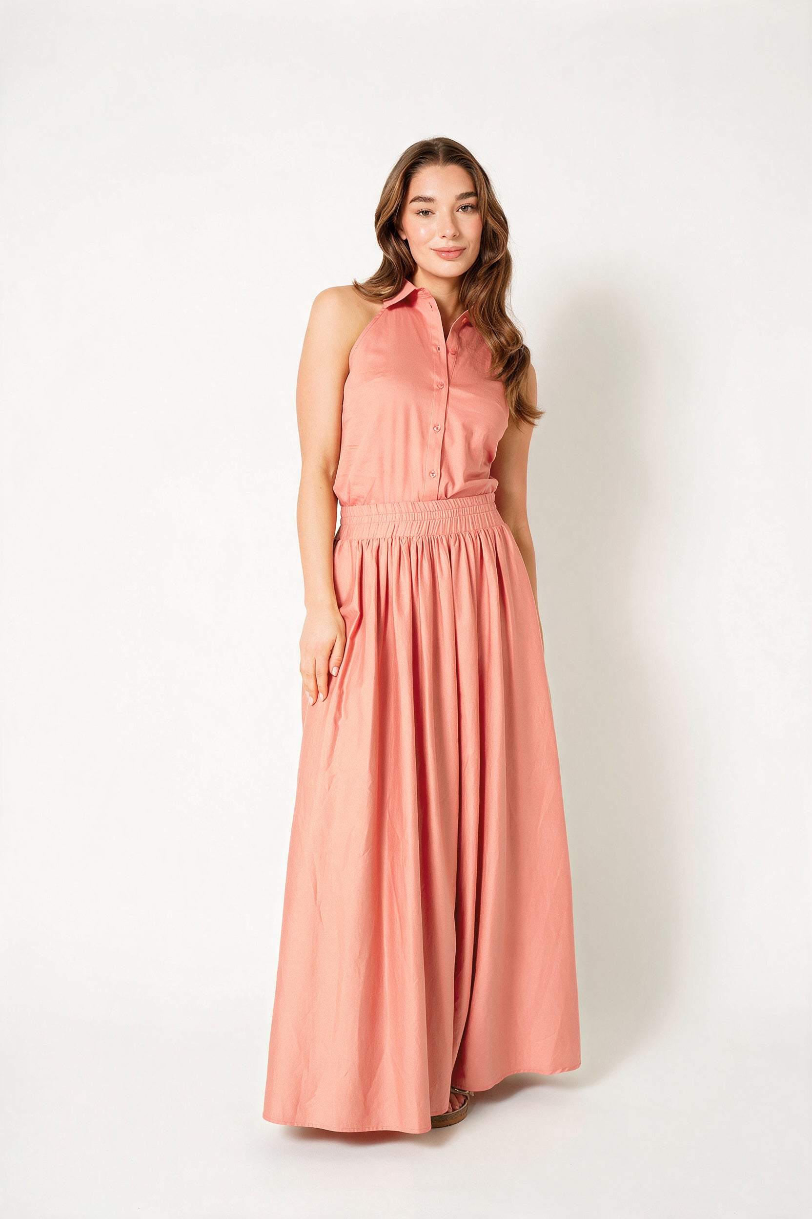 LUCIA BLOUSE RNBW Coral Pink