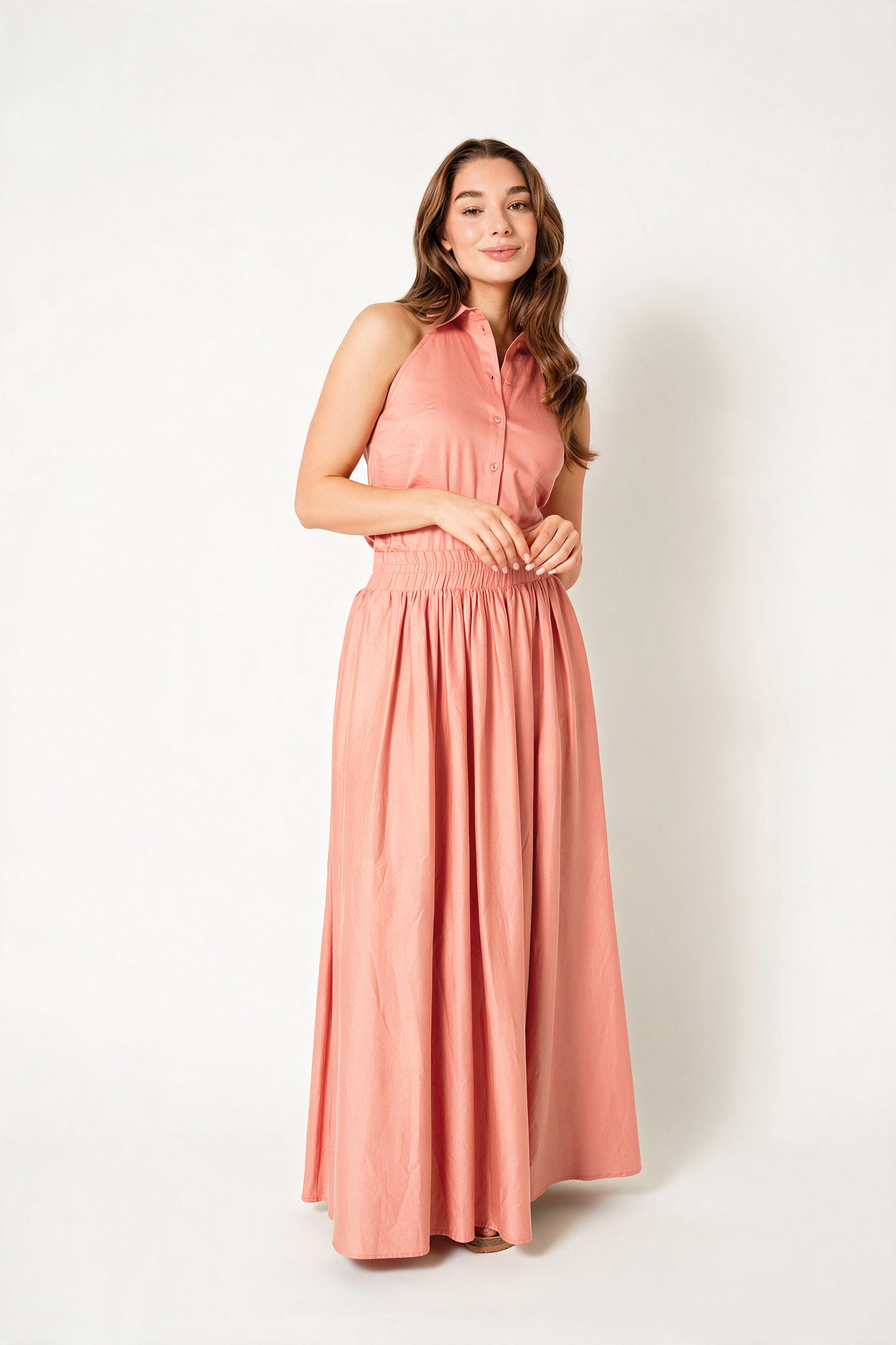 LUCIA BLOUSE RNBW Coral Pink