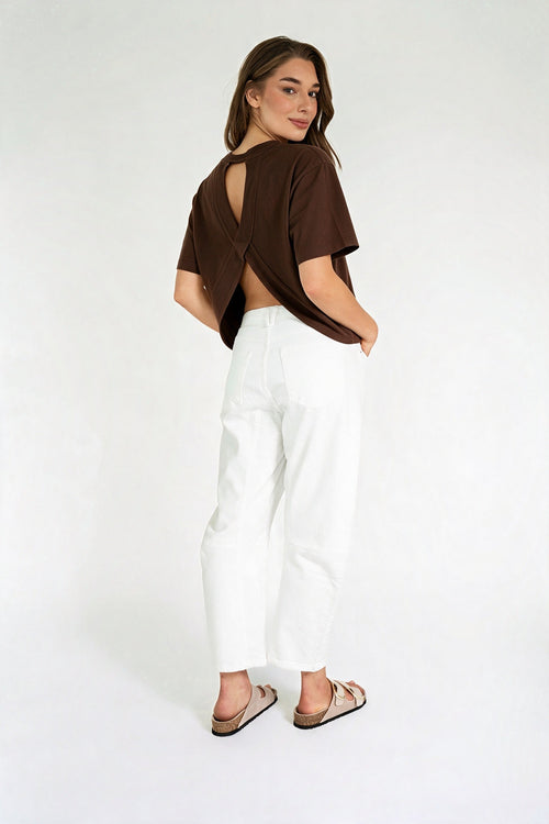 SASACHA TOP DARK BROWN