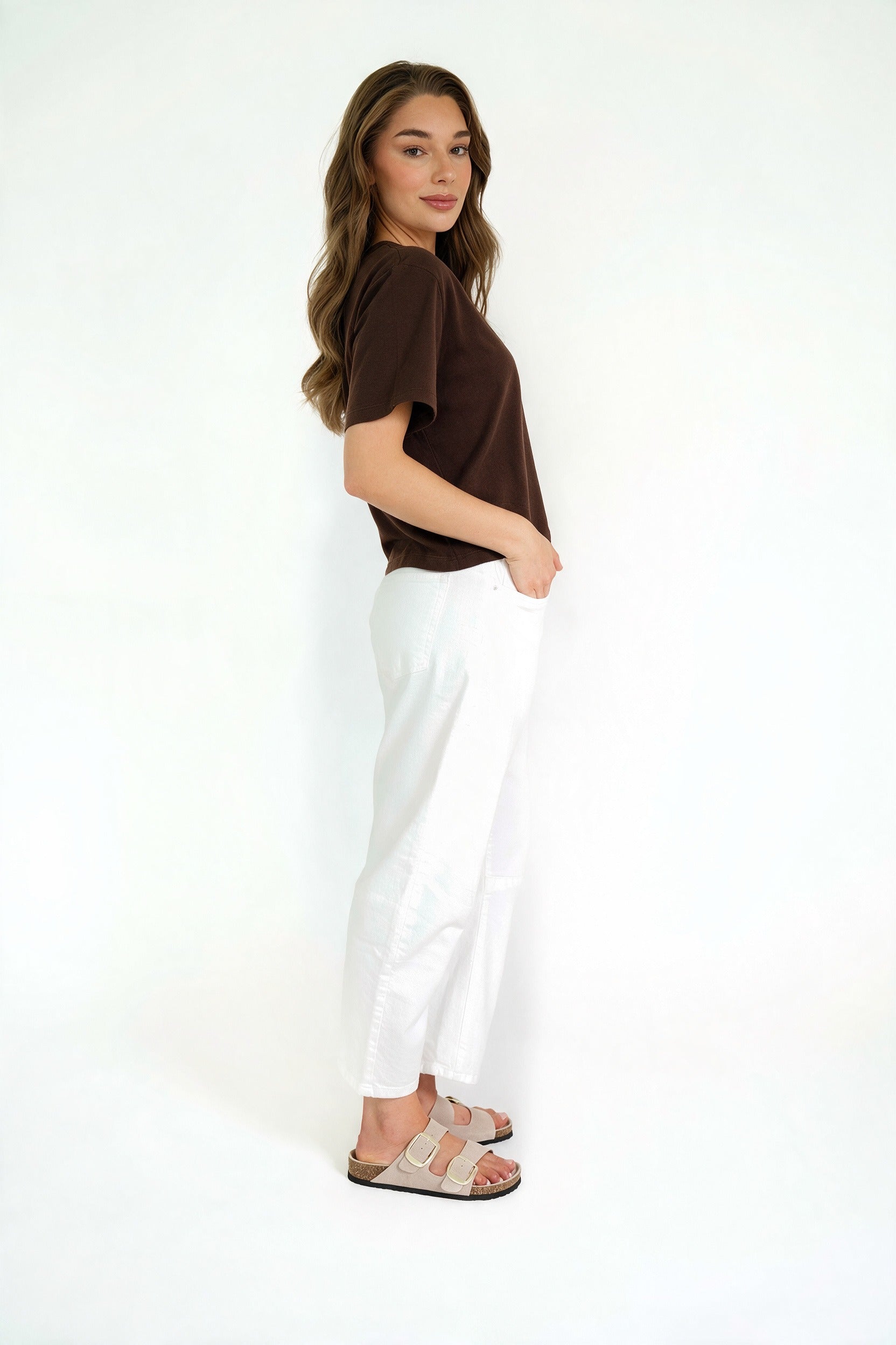 SASACHA TOP DARK BROWN
