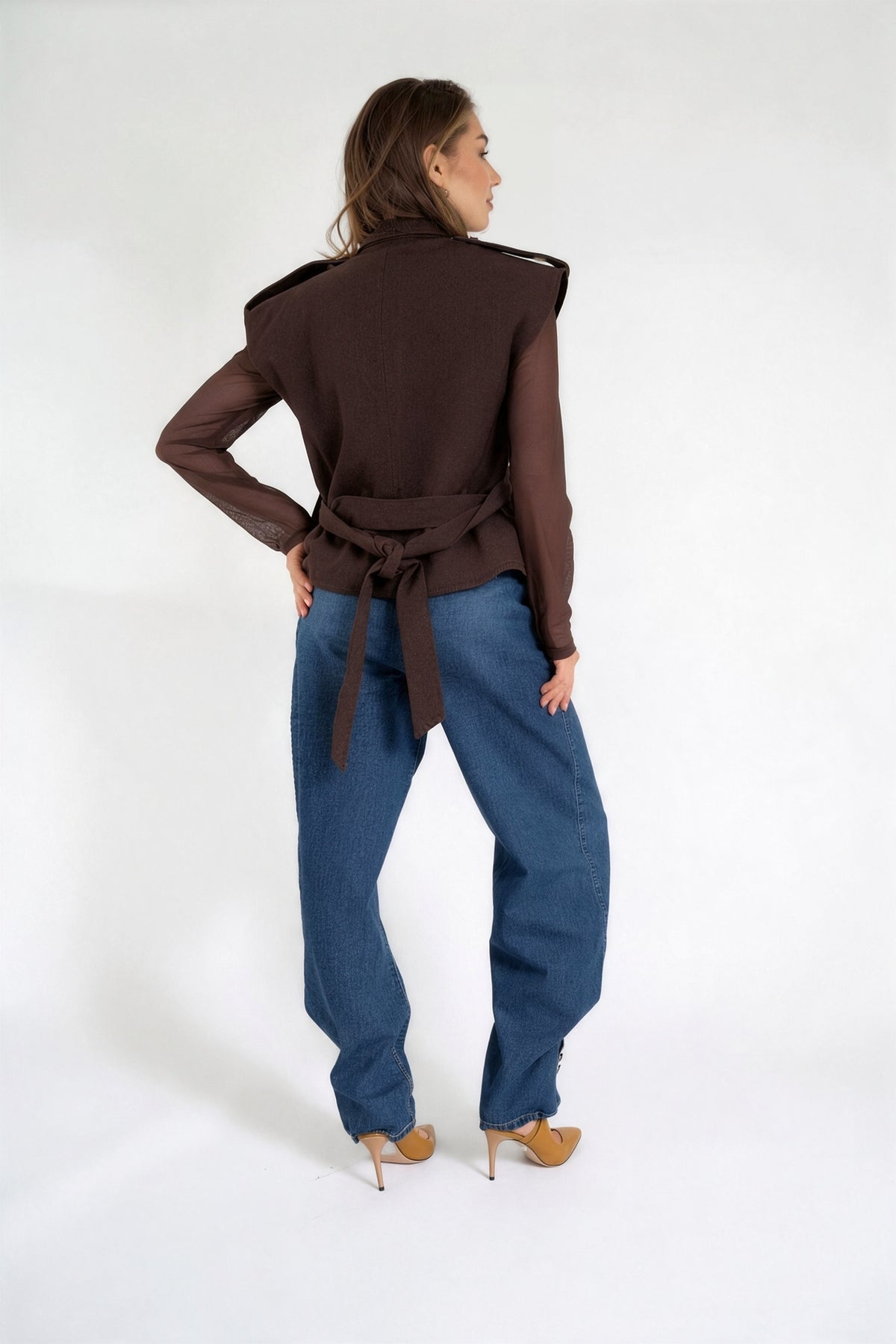 SIRAL TOP BRUN FONCÉ