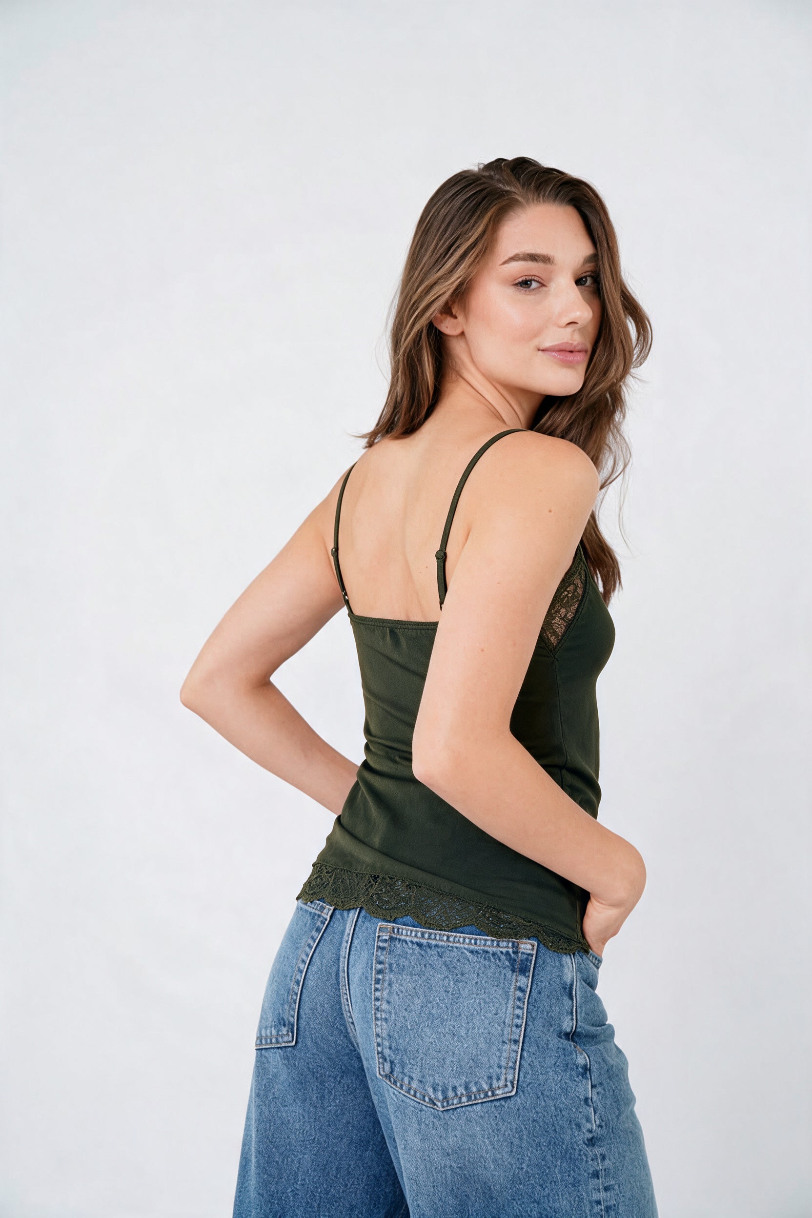 TESSET TOP LACE 26 ARMY GREEN
