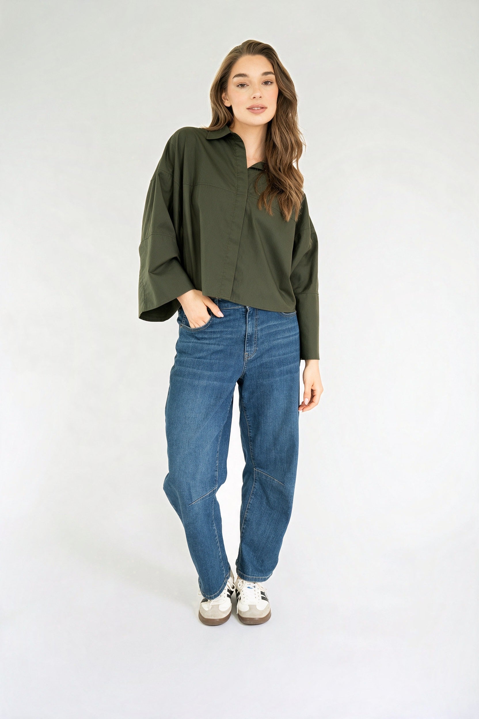 VARISSA BLOUSE Army Green