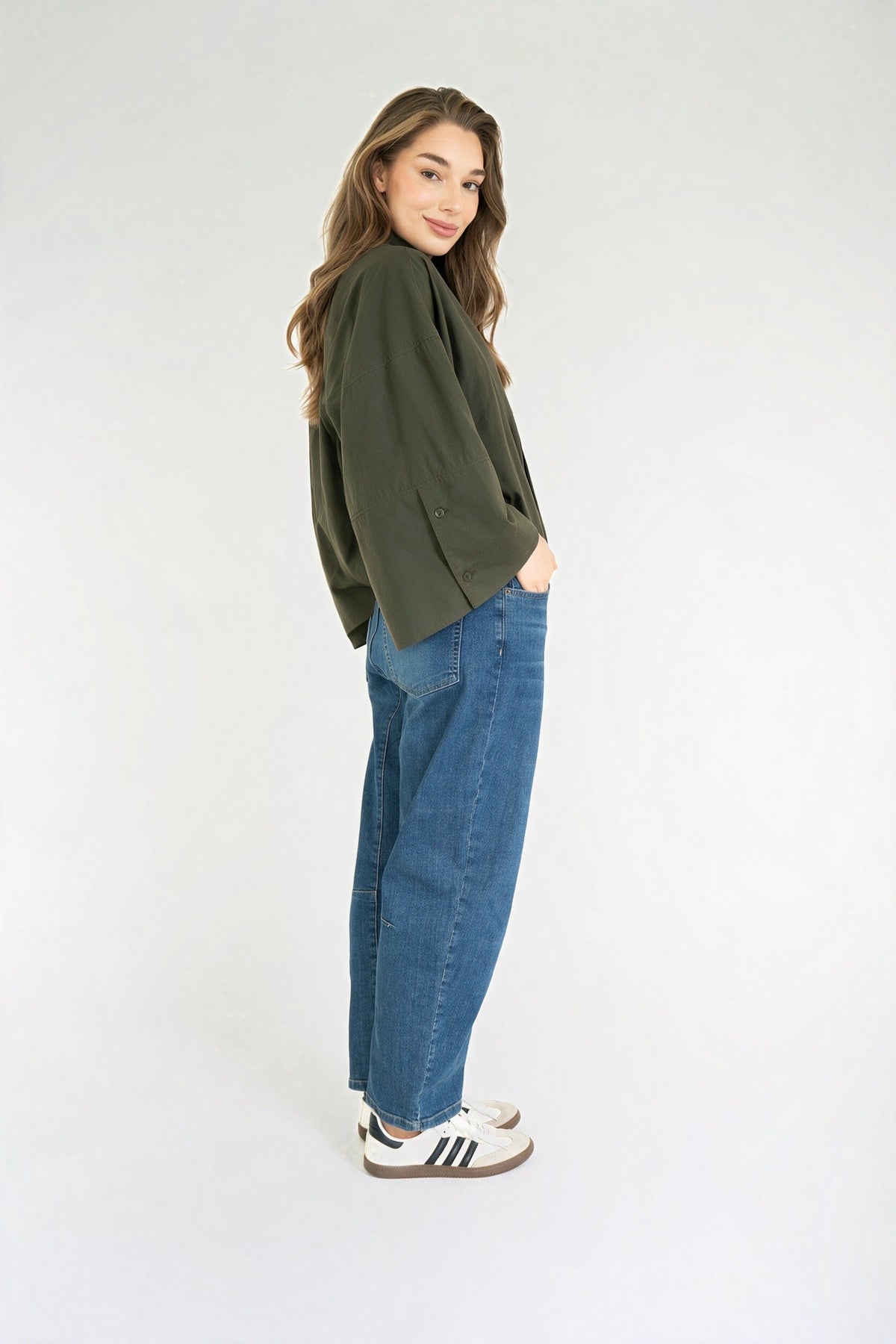 VARISSA BLOUSE Army Green