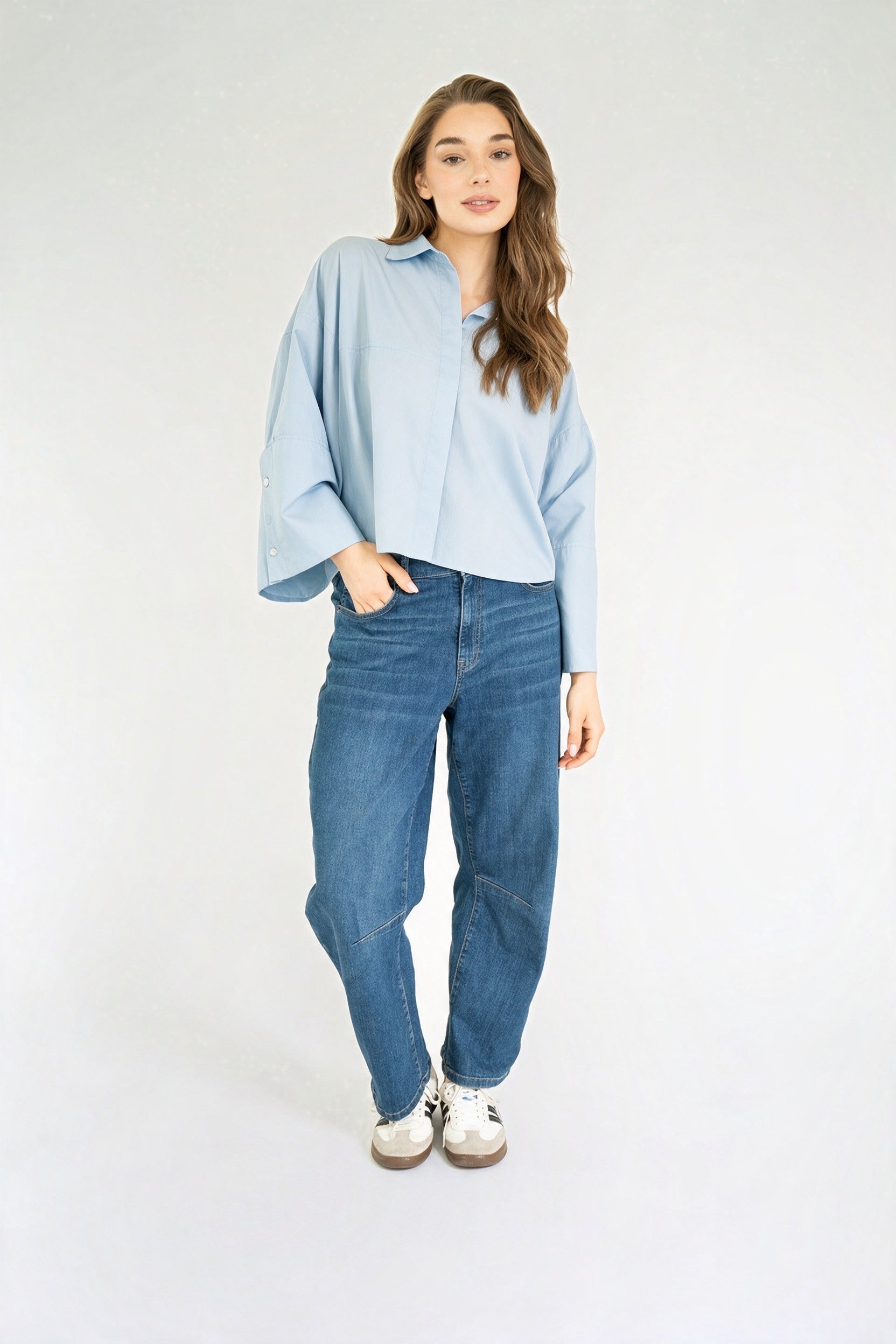 VARISSA BLOUSE Light Blue