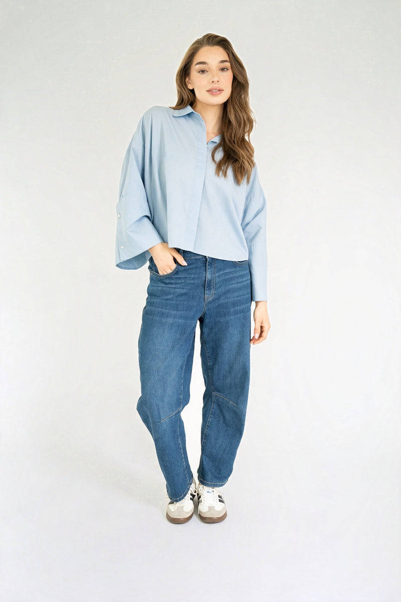 VARISSA BLOUSE Bleu clair