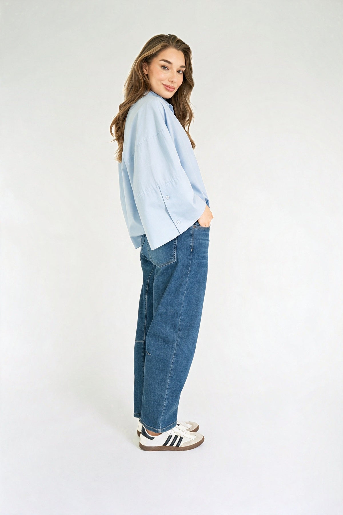 VARISSA BLOUSE Light Blue