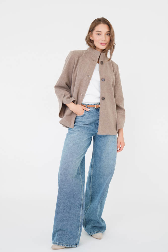 Alice Manteau Clair Taupe / Vizon