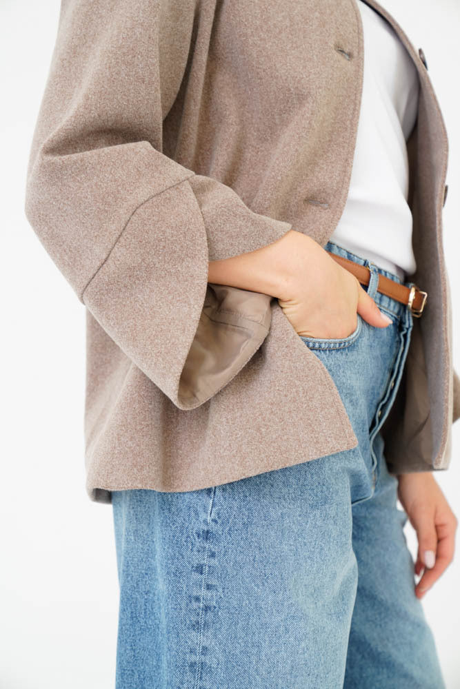Alice Coat Light Taupe / Vizon