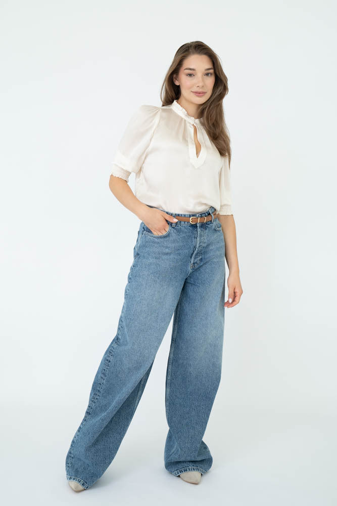 Elise Blouse 25 Off White Bamberg Silk