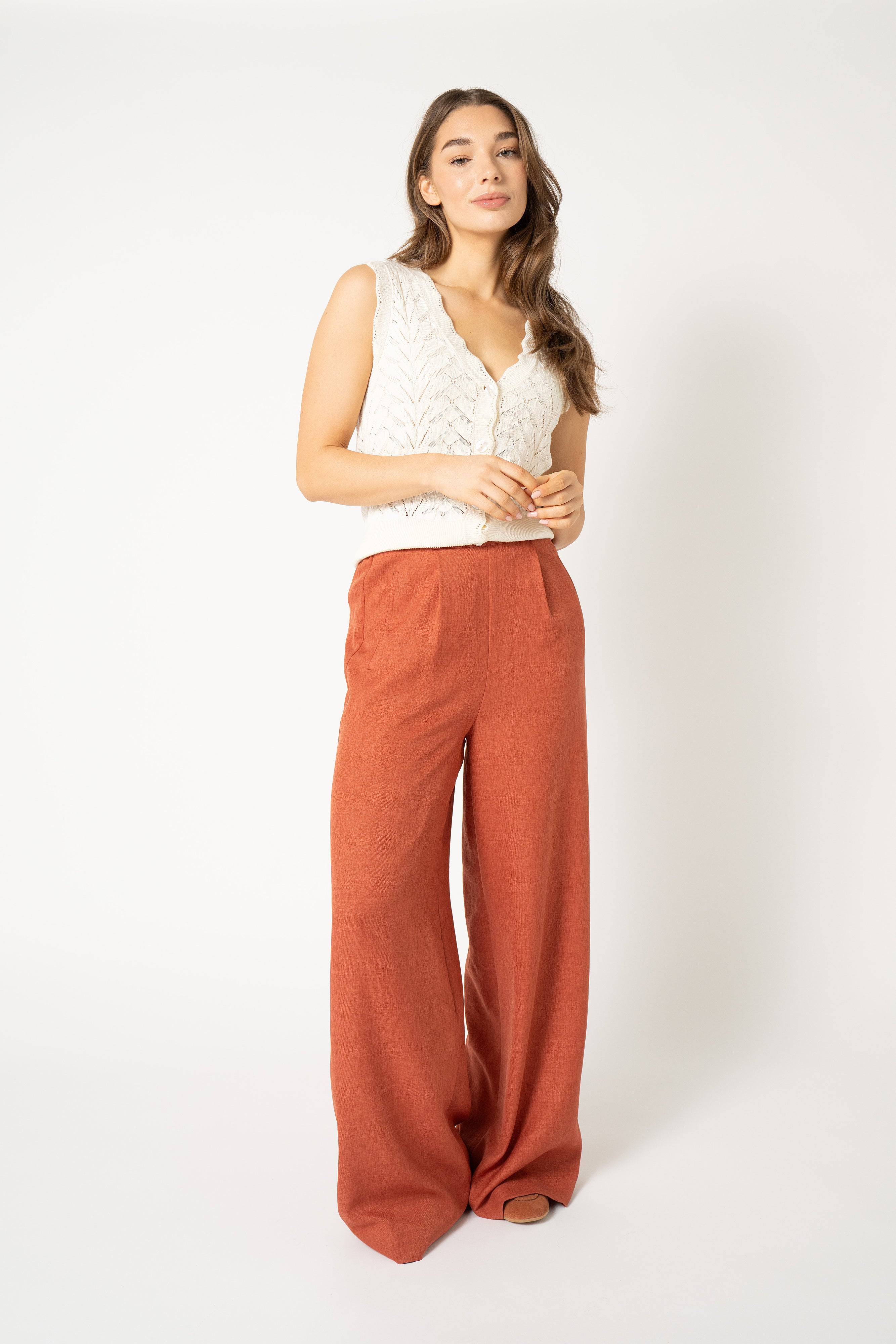 Isabella Knitted Off White