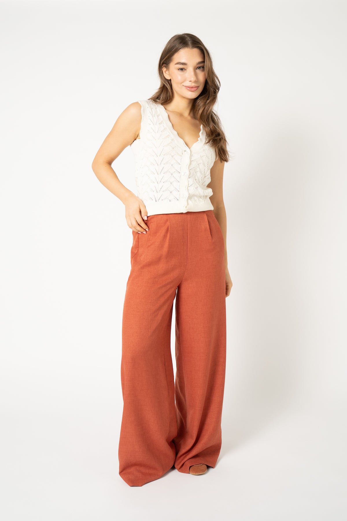 Isabella Knitted Off White