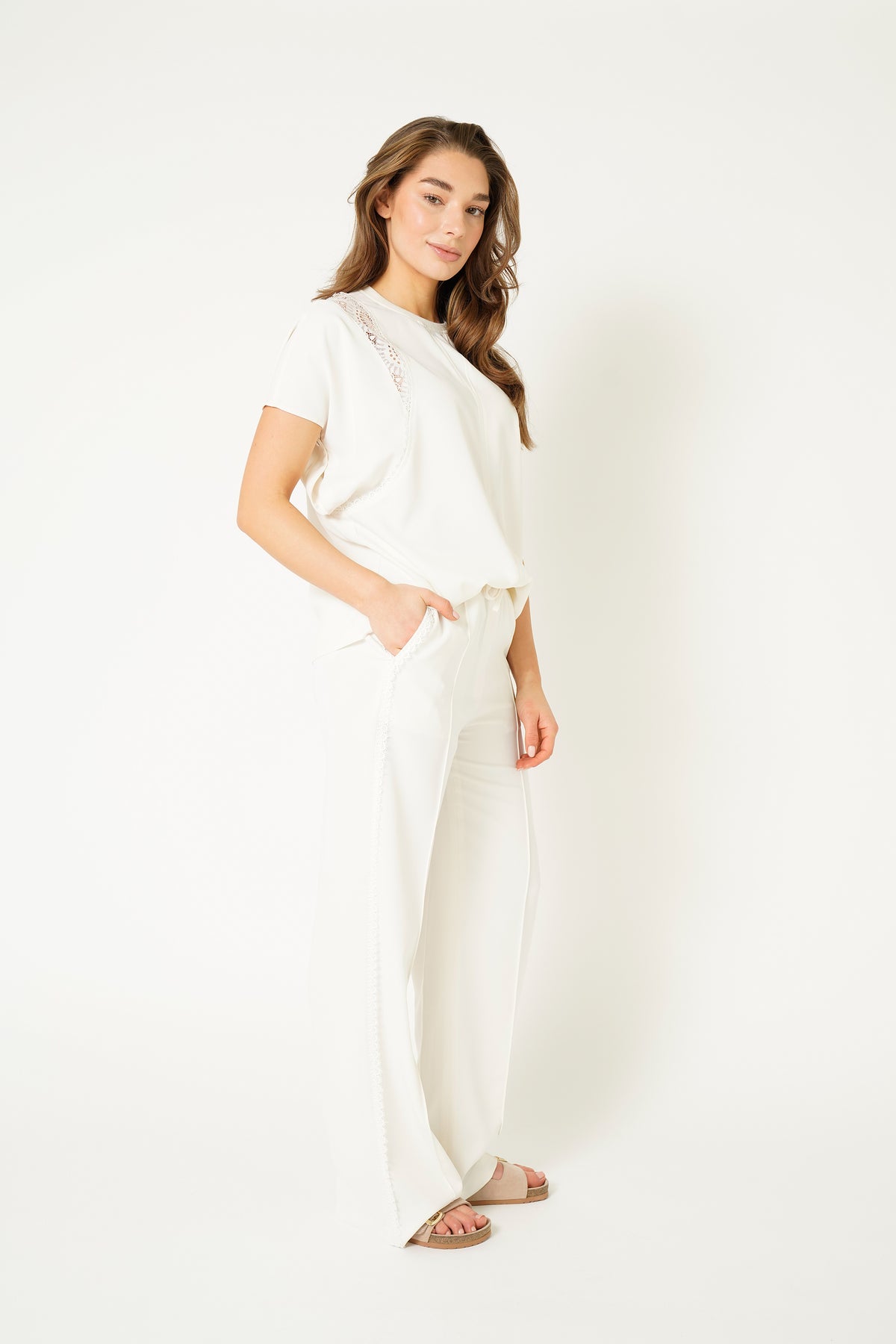 KAYA TOP LACE Creme / Off White