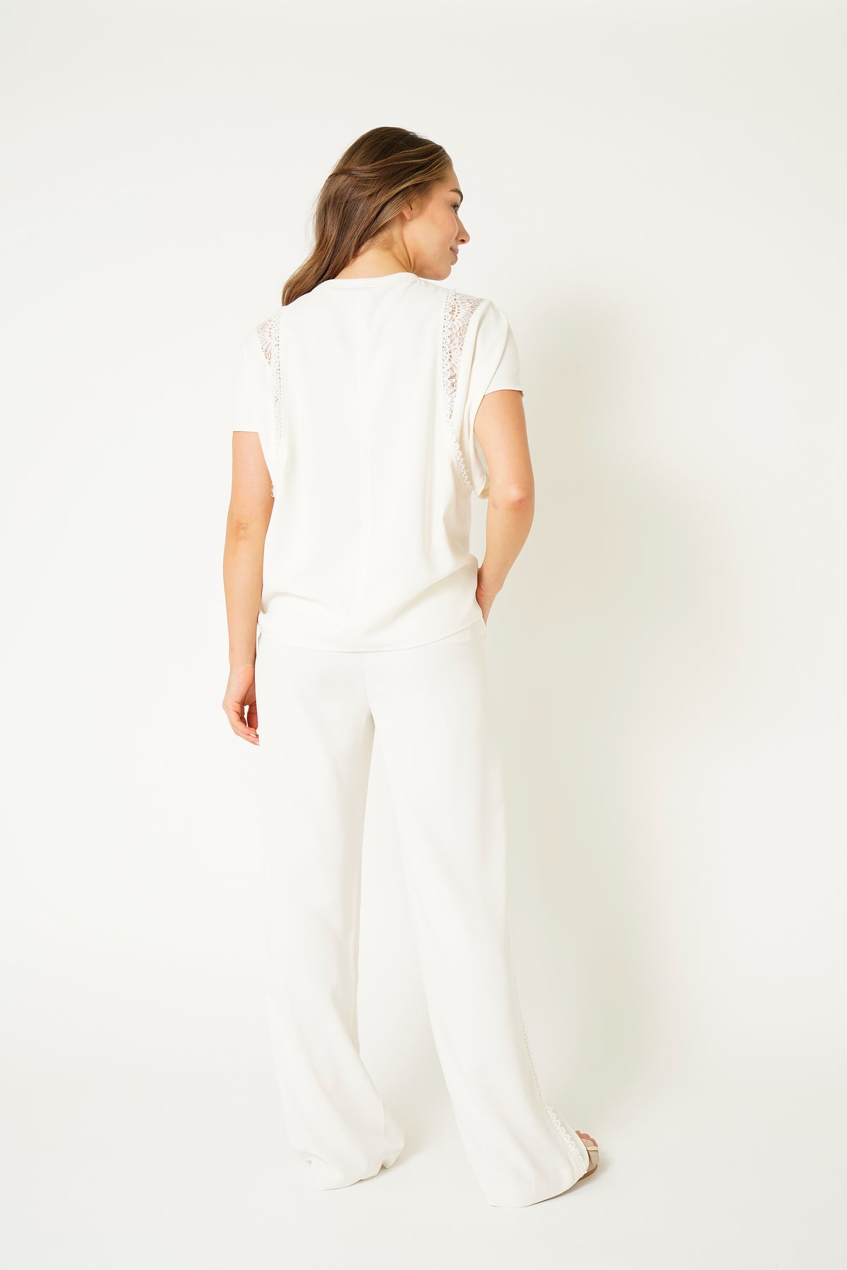 KAYA TOP LACE Creme / Off White