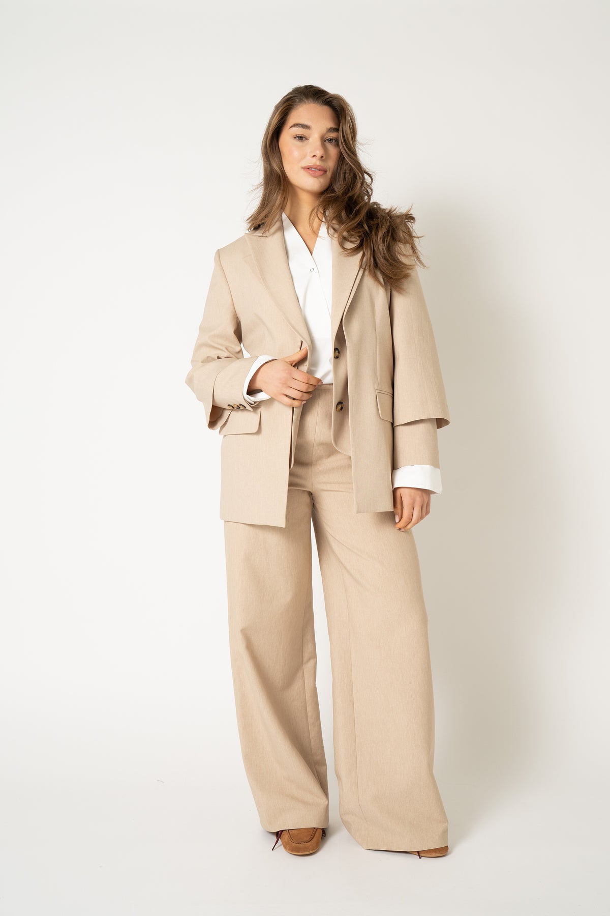 QUEENTIN BLAZER Beige Allegra