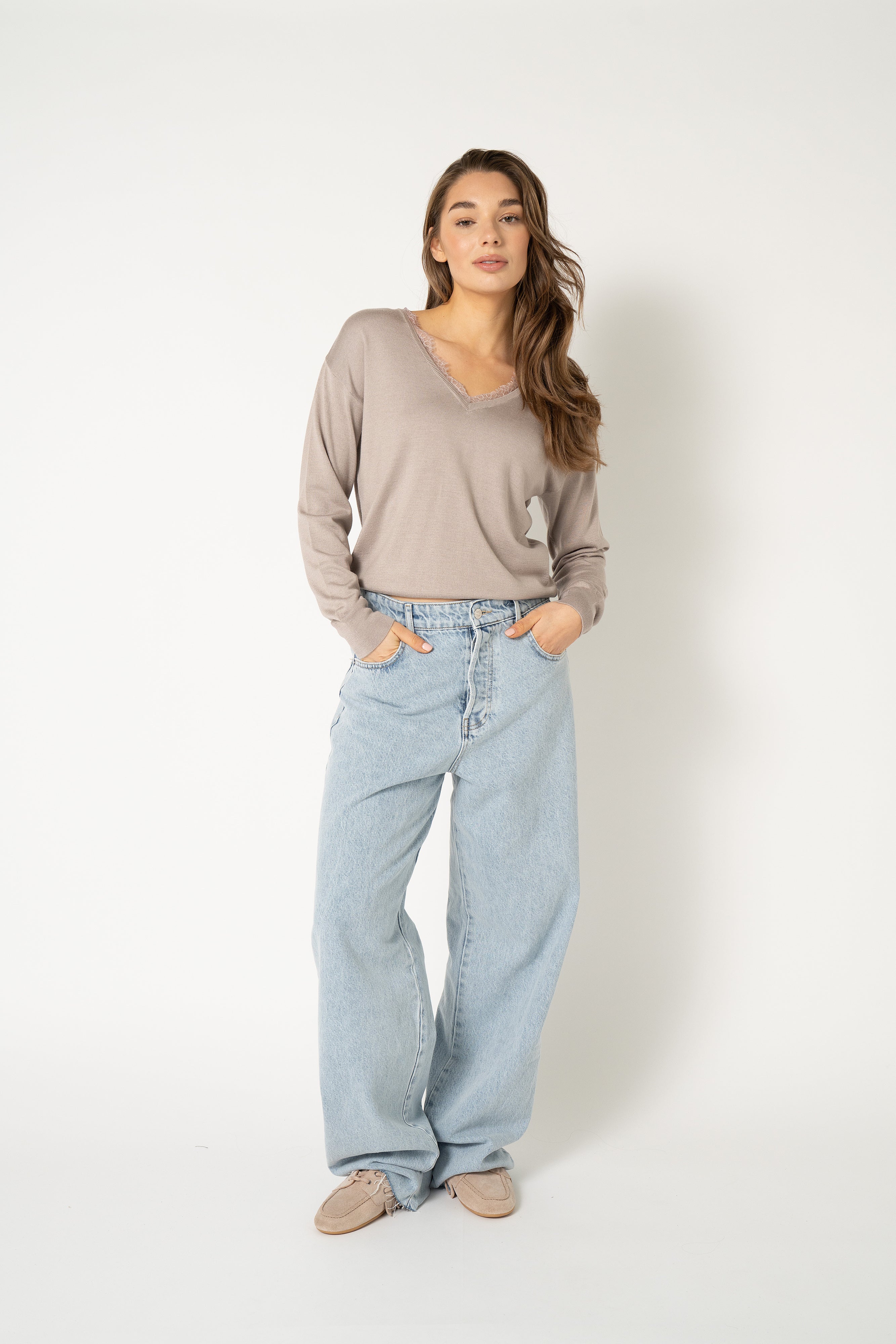 Charlotte Knitted Taupe