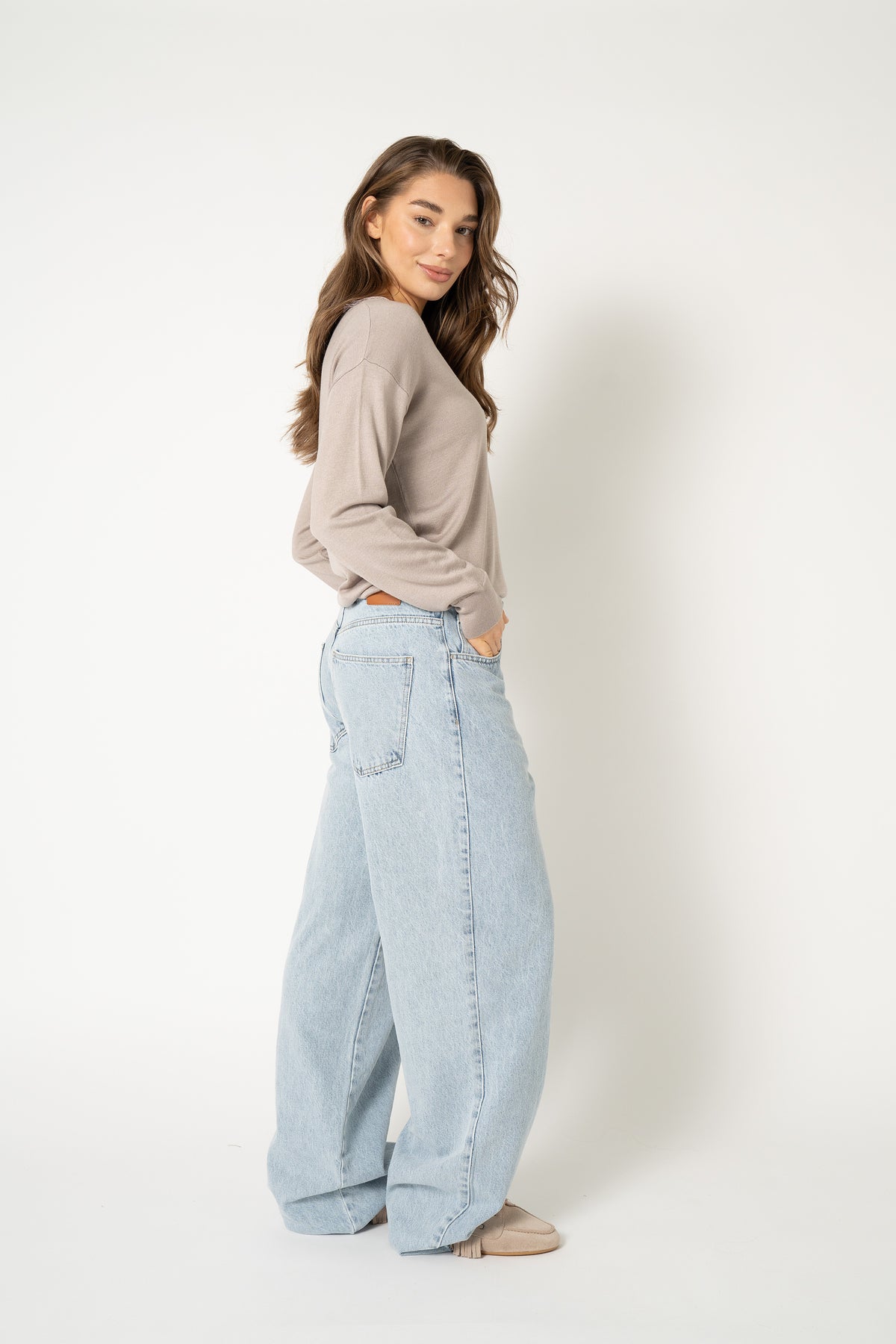Charlotte Knitted Taupe