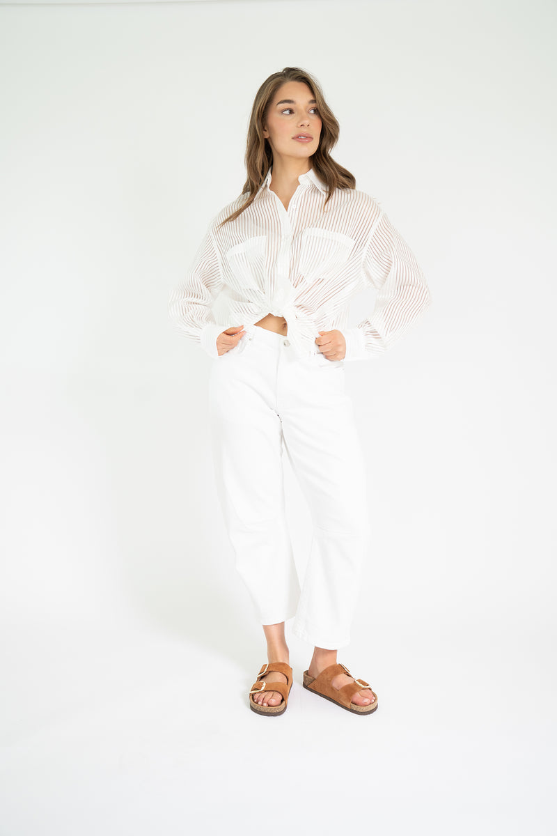 BELLBARREL DENIM PURE WHITE
