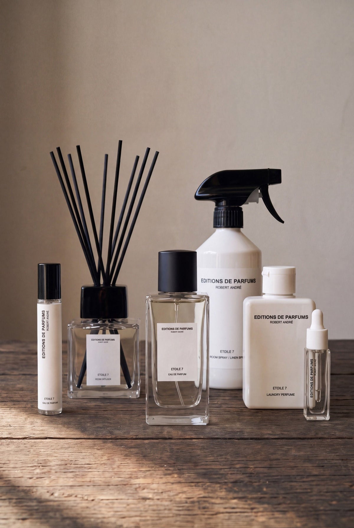 Raumduftstäbchen ETOILE7 Produktfamilie