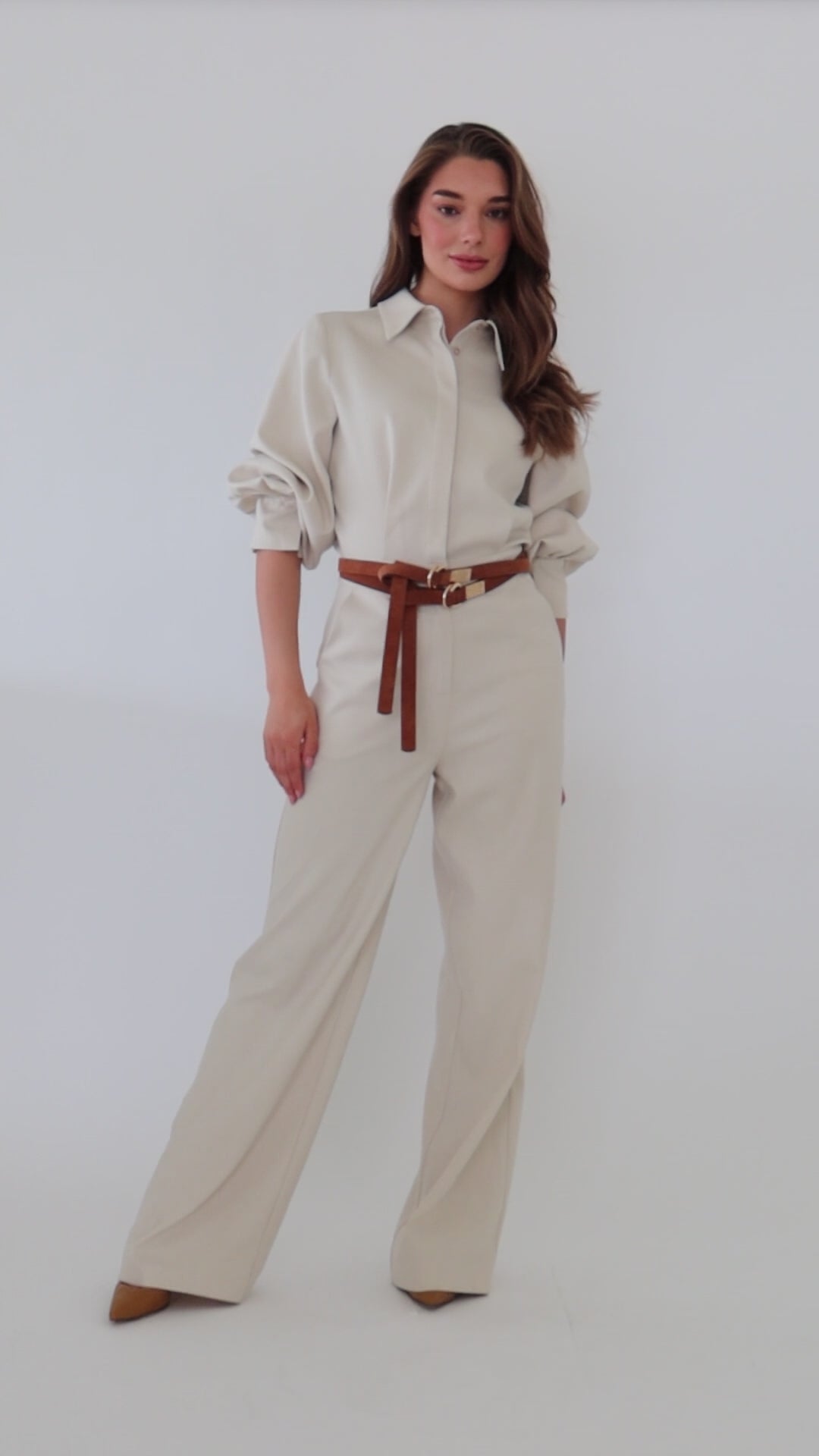 IMENNY JUMPSUIT BEIGE
